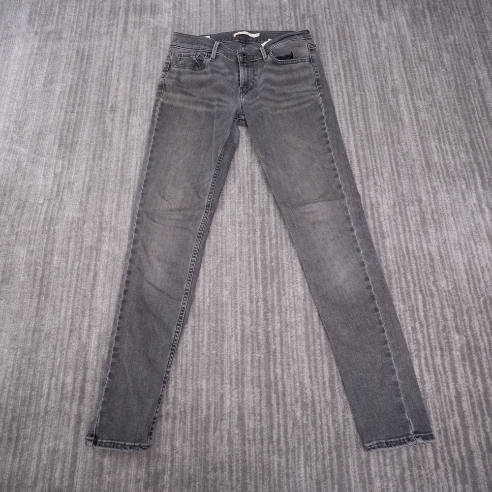 Levi's 710 Super Skinny Jeans Womens 29 Grey Excellent Stretch Denim